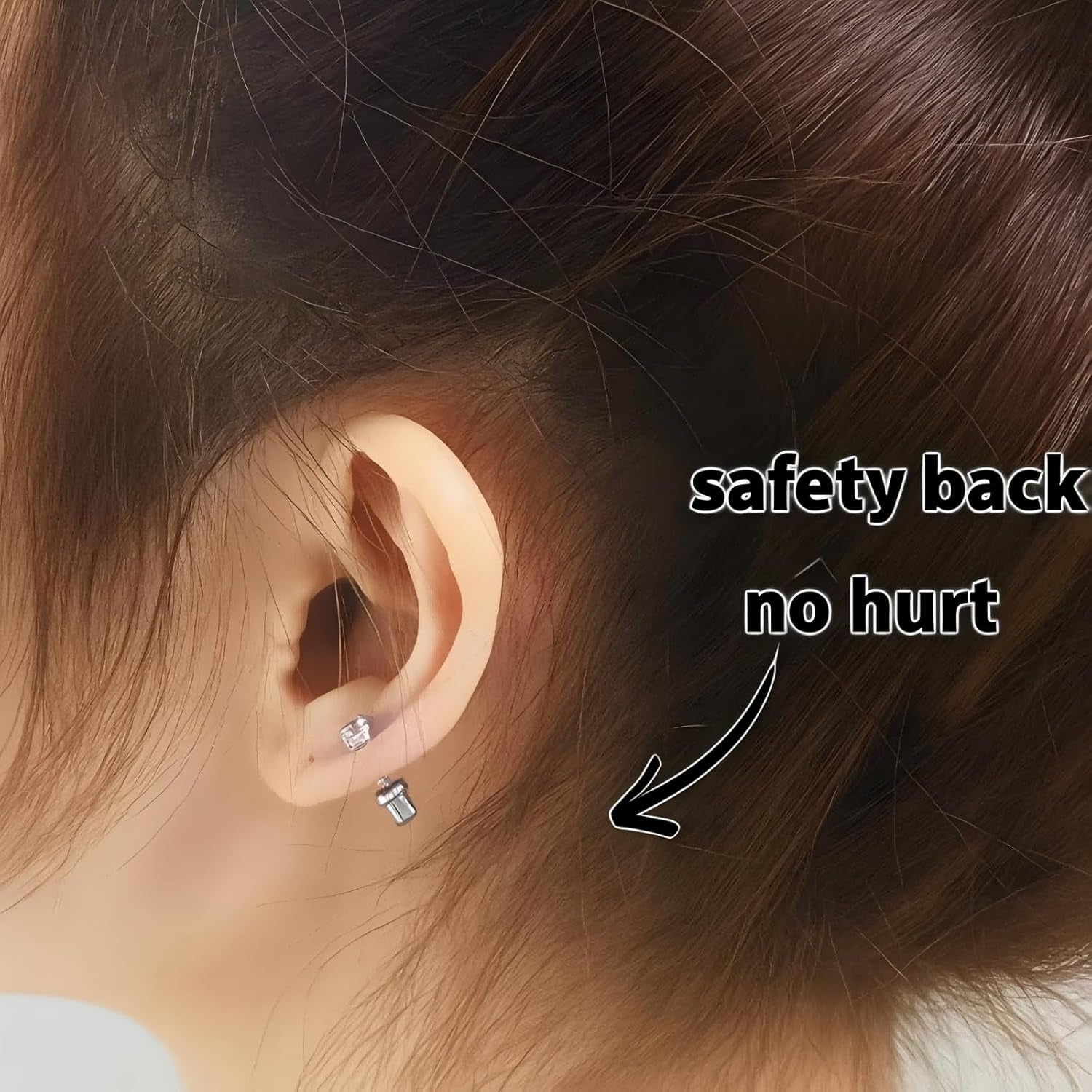 Ear Piercing Kit | Disposable Ear Piercing Gun Kit Made in 316L Surgical Stainless Steel 4Mm - 4Prong Cubic Zirconia | at Home Self Piercing Kit with Earrings Studs