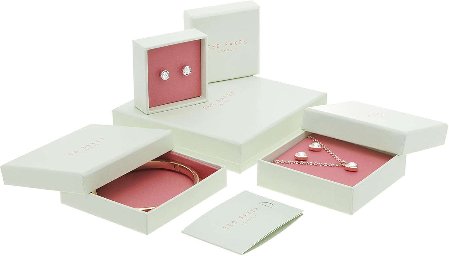 Ted Baker bracelet worn on woman's wrist showing shine and detail