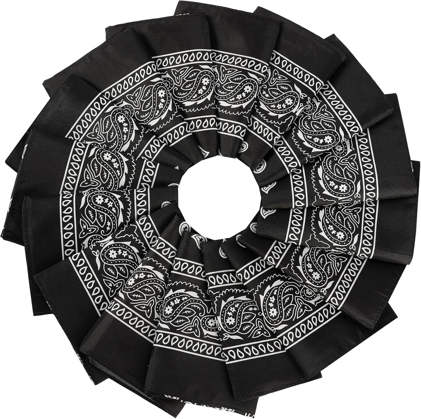 16Pcs Bandanas Multi-Purpose Party Outdoor Favor Scarf Headband Handkerchiefs for Women Men Boy Girls