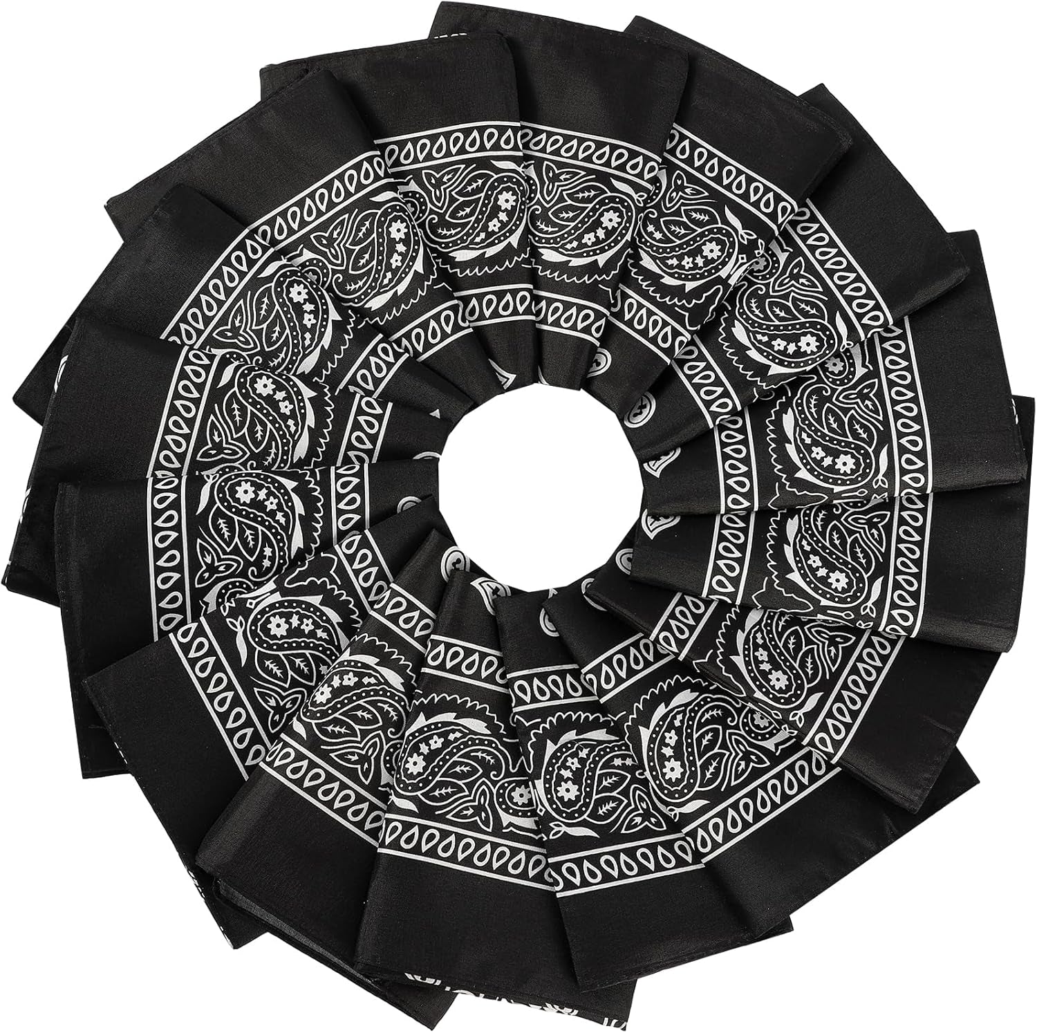 16Pcs Bandanas Multi-Purpose Party Outdoor Favor Scarf Headband Handkerchiefs for Women Men Boy Girls