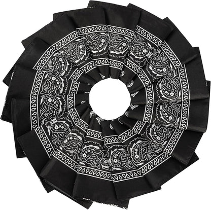 16Pcs Bandanas Multi-Purpose Party Outdoor Favor Scarf Headband Handkerchiefs for Women Men Boy Girls