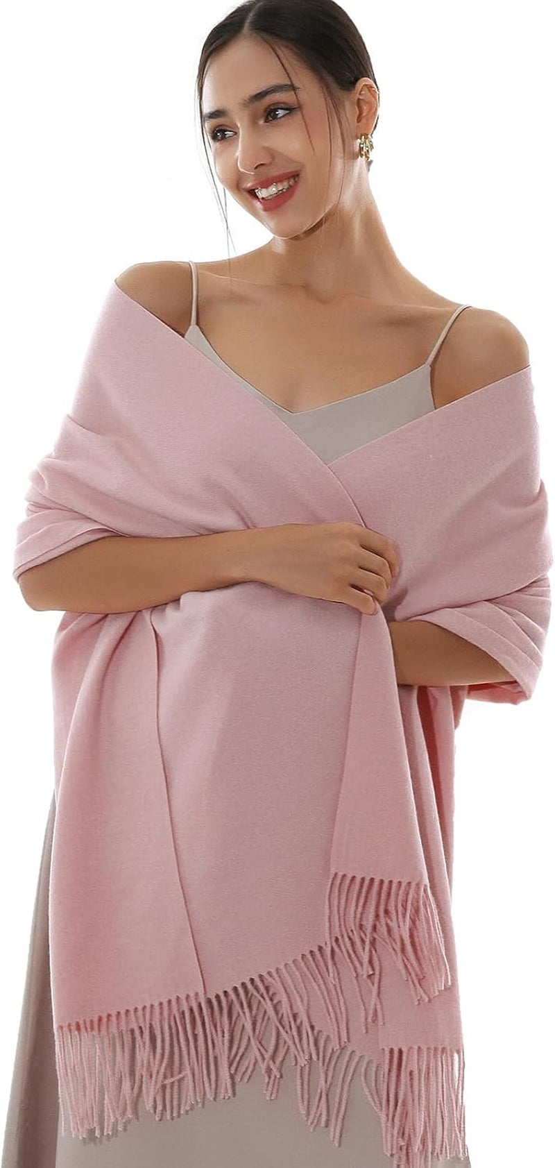 RIIQIICHY Winter Scarfs for Women Pashmina Shawls Wraps for Evening Dresses Large Warm Soft Scarves