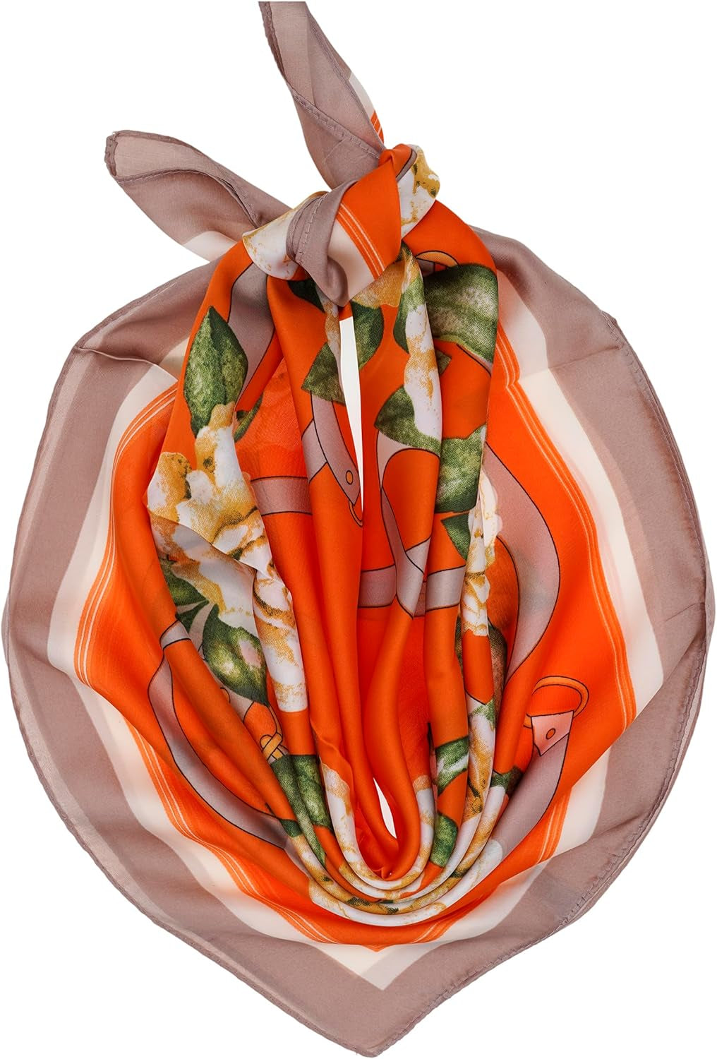 YOUR SMILE Silk like Scarf Square Satin Hair Scarf Fashion Neck Scarfs for Women 27'' X 27''