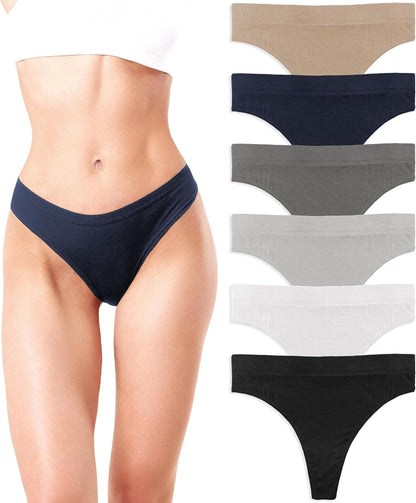 Comfortable seamless Sexy Basics women's thong from side view