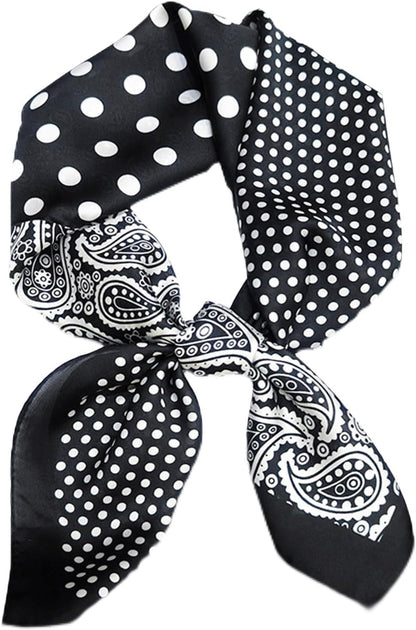 Satin Bandanas Head Scarf for Women Hair Scarves Accessories Lightweight Fashion Wrap Neck Silk Sleeping Headscarf