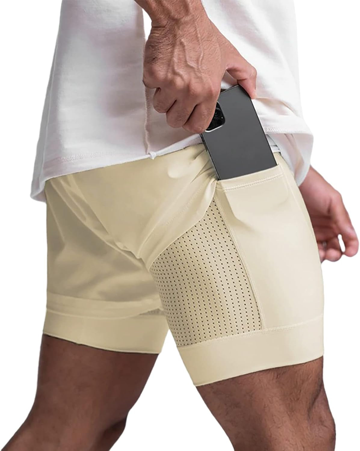 Men's running shorts in different color options