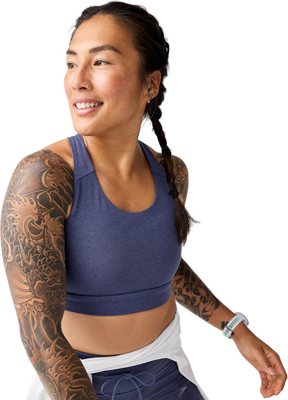 Brooks Women'S Luxe Pocket Bra, Supportive Sports Bra with Pocket for Training, Workouts & Running