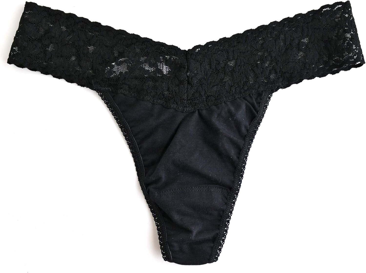 Hanky Panky Supima cotton original rise thong front view