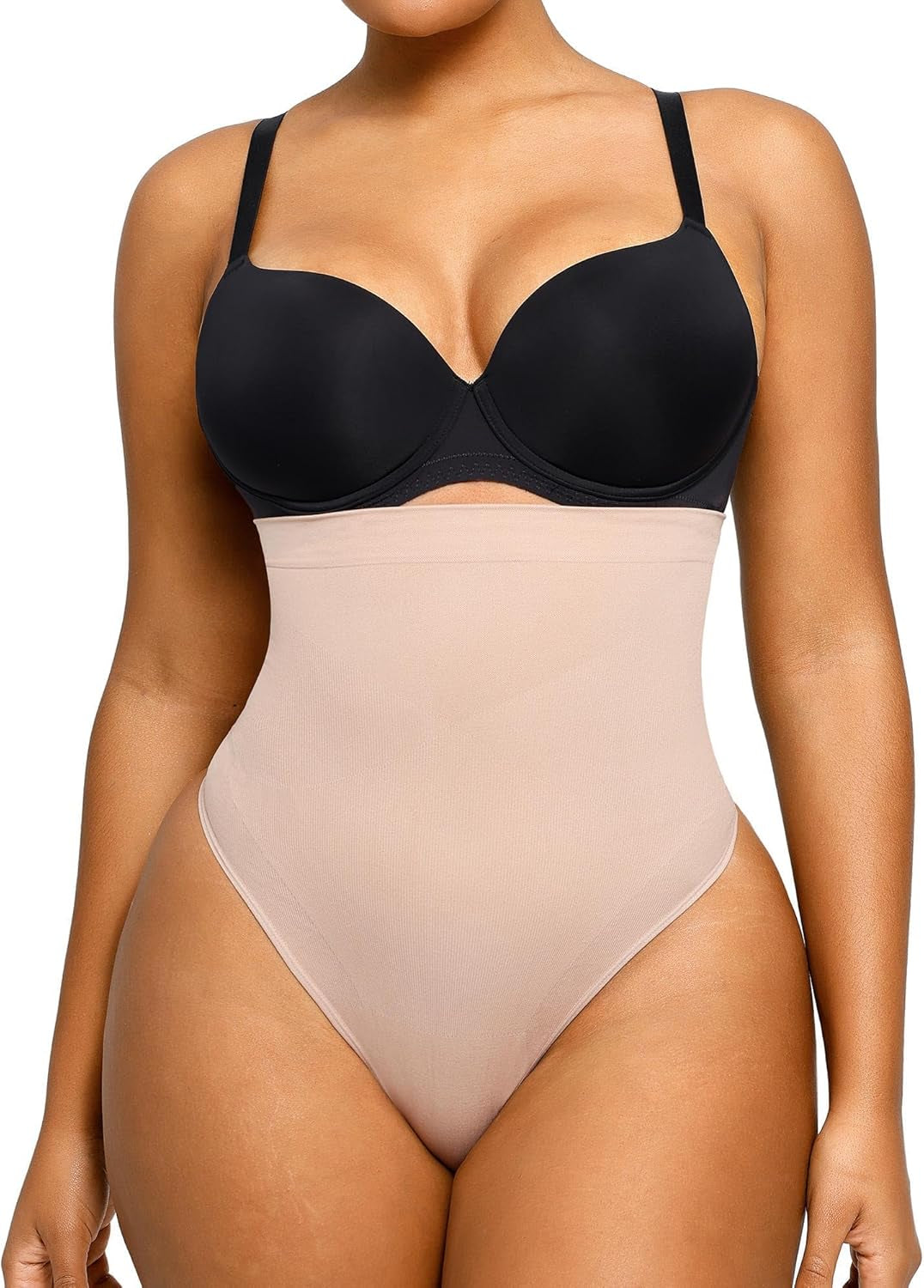Size chart and fit guide for SHAPELLX seamless high waist thong shapewear