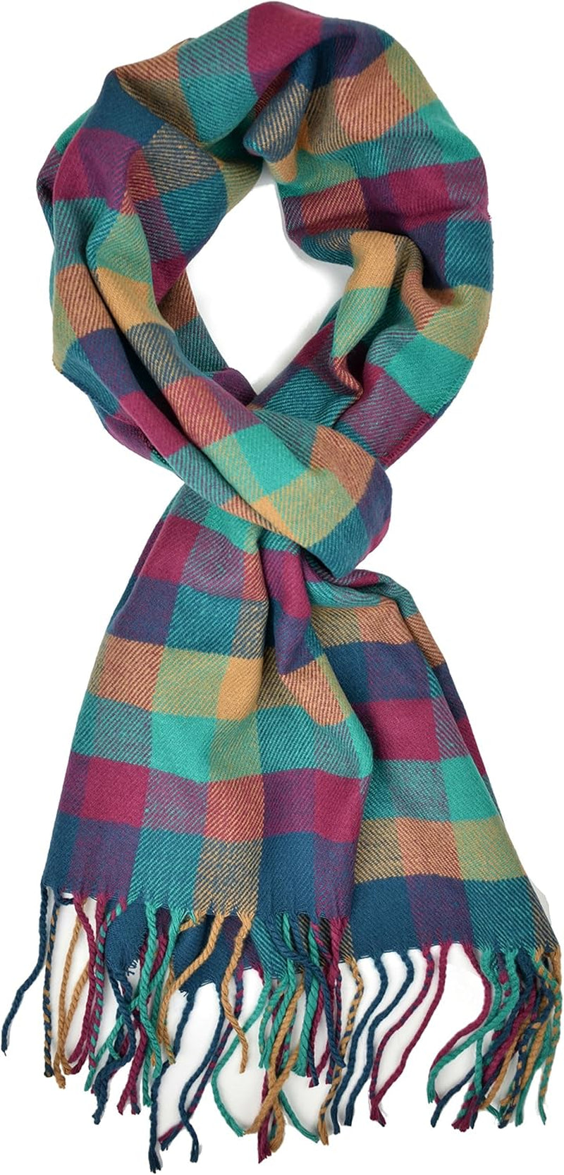 Plum Feathers Super Soft Luxurious Cashmere Feel Unisex for Men and Women Winter Scarf