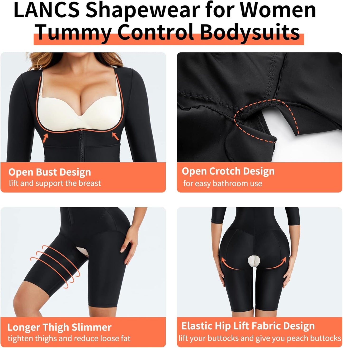LANCS fajas colombianas comfortable medical-grade fabric