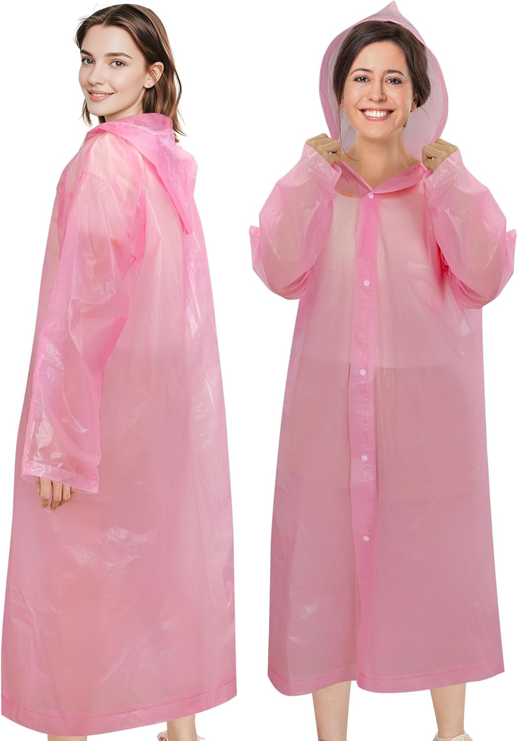 Lightweight packable rain poncho for travel and commuting