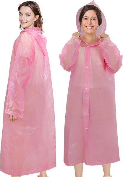 Lightweight packable rain poncho for travel and commuting