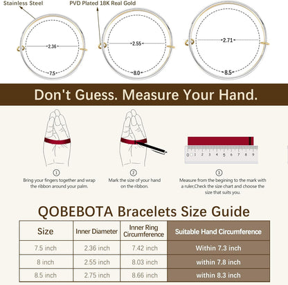 Stackable Bangles Bracelets for Women Trendy 18K Gold Plated Stainless Steel Non Tarnish Mixed Metal Bracelet Stack Triple Interlocked Two Tone Jewelry Set Gold and Silver Bracelets for Women