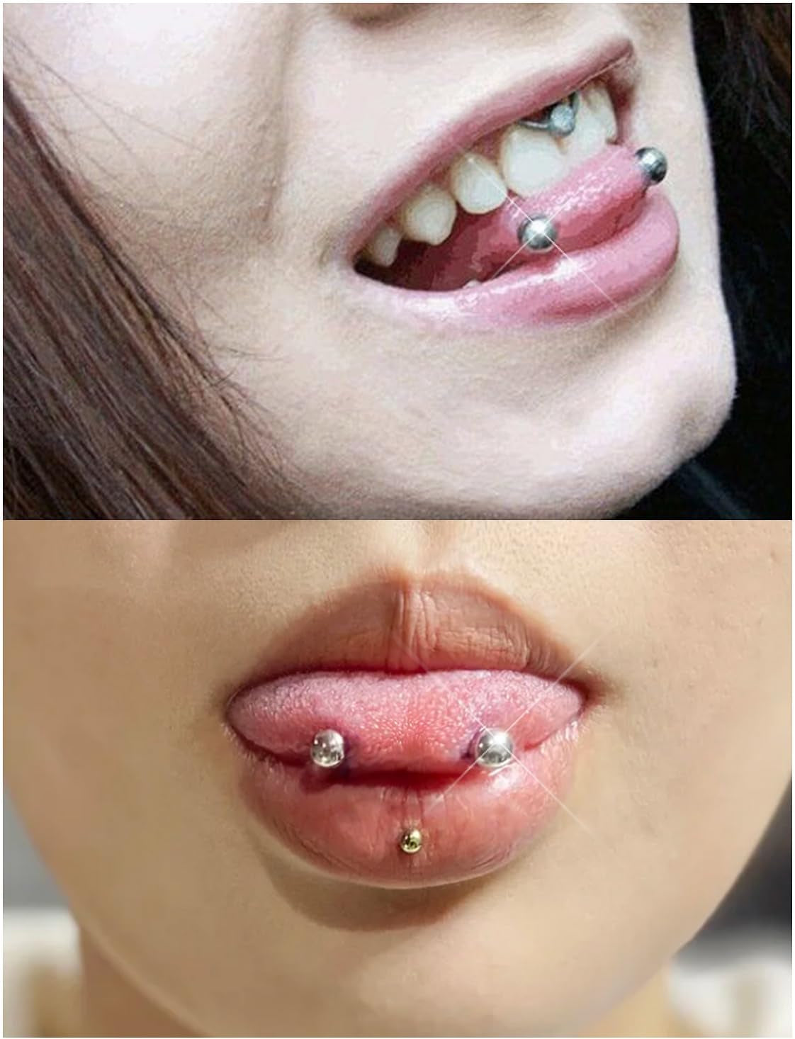 Prjndjw 14G Surgical Steel Straight Barbell - Tongue & Nipple Rings for Women & Men - Length 12MM, 14MM, 16MM, 18MM, 22Mm - Piercing Jewelry