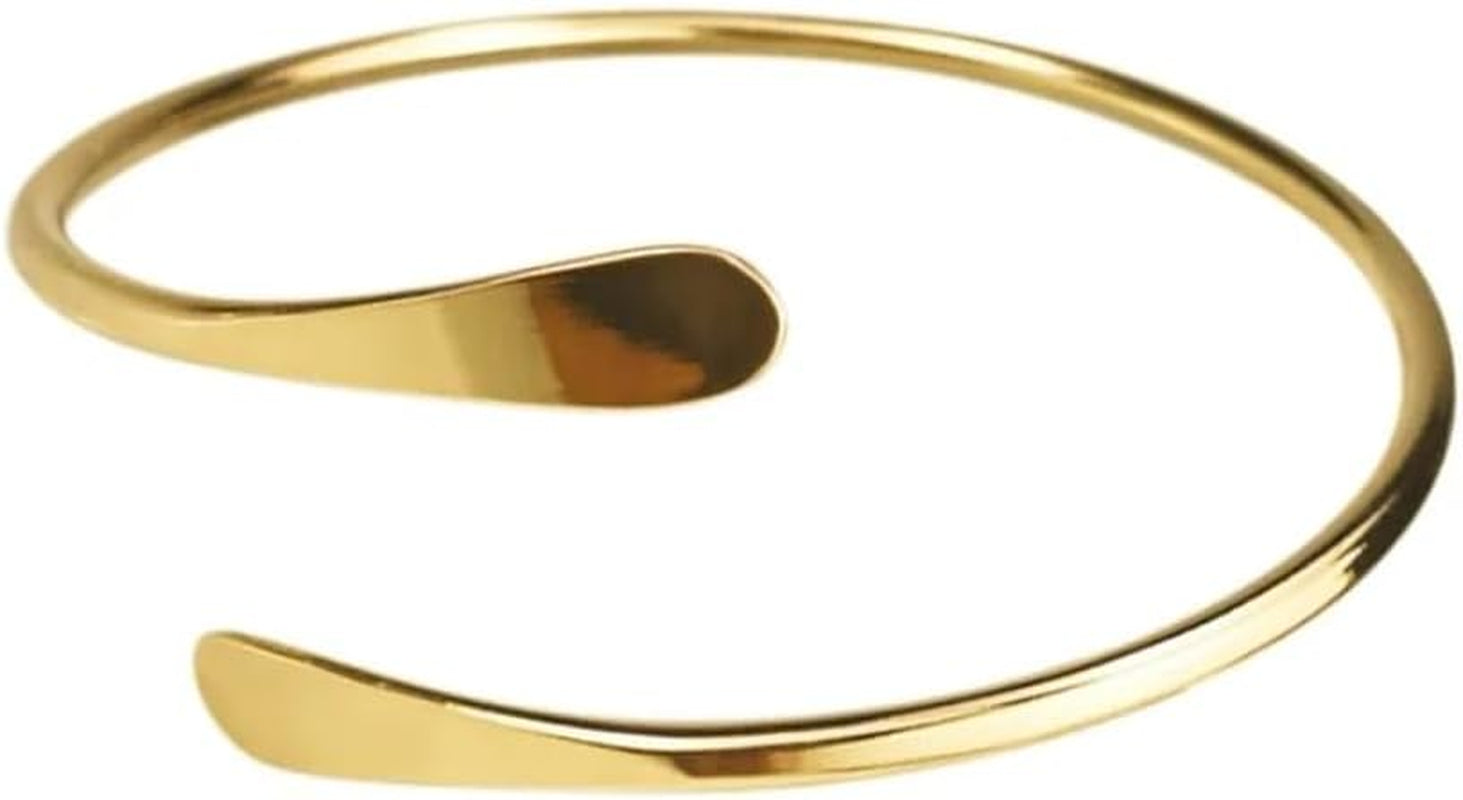 Beaditwearitloveit Brass Cuff Bracelets Set, African Brass Bangles for Women, Hammered Ends Stacking Bracelets, Boho Tribal Cultural Jewelry