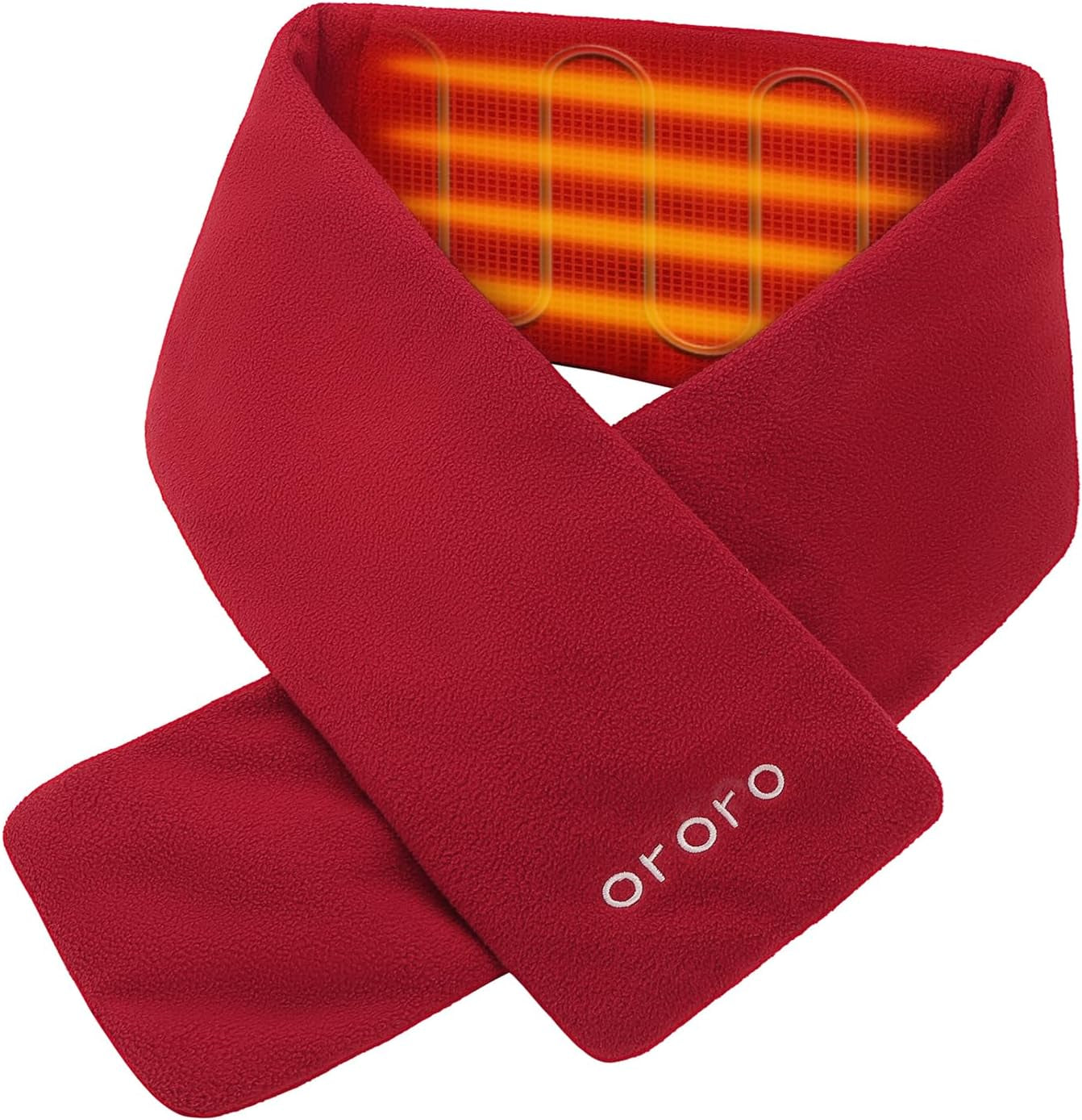 ORORO Heated Scarf, up to 12 Hours of Warmth, Heated Neck Warmer with Rechargeable Battery