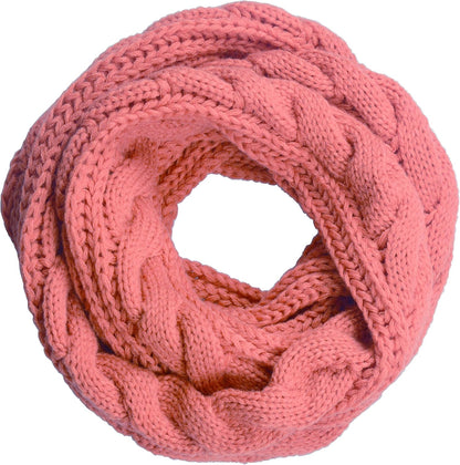 NEOSAN Womens Thick Ribbed Knit Winter Infinity Circle Loop Scarf