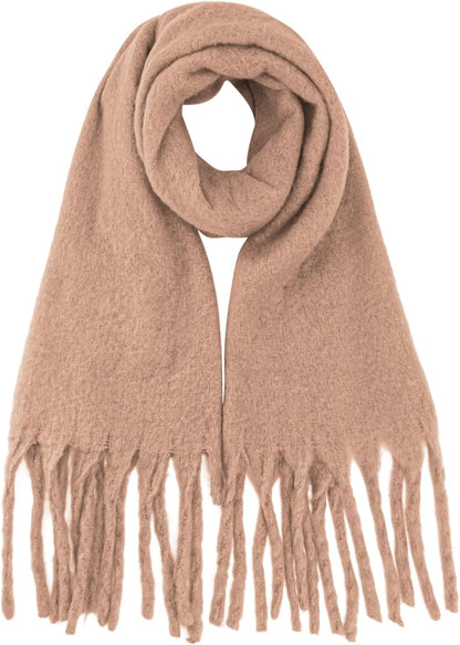 Missshorthair Thick Scarf for Women Big Chunky Colorful Blanket Fluffy Soft Scarves Winter Colorful Shawl Warps