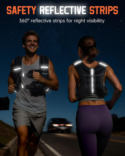 Woman performing gym exercises wearing lightweight training vest