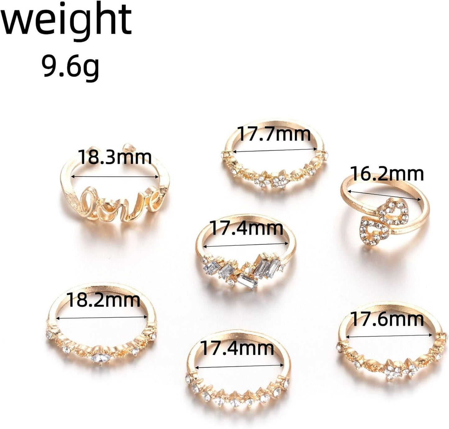 FUTIMELY Boho Retro Stackable Rings Sets for Women Knuckle Joint Finger Knuckle Nail Ring Sets Moon Stars Stack Preppy Statement Rings Cute Trendy Stuff Jewelry