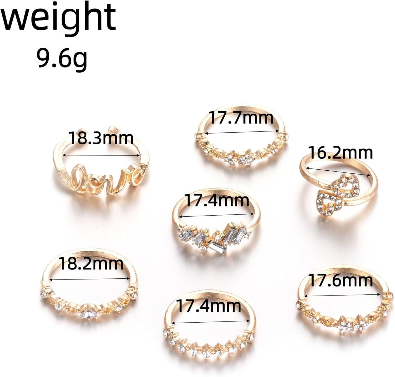 FUTIMELY Boho Retro Stackable Rings Sets for Women Knuckle Joint Finger Knuckle Nail Ring Sets Moon Stars Stack Preppy Statement Rings Cute Trendy Stuff Jewelry