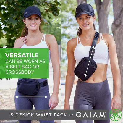 Close-up of Gaiam fanny pack cell phone holder pocket