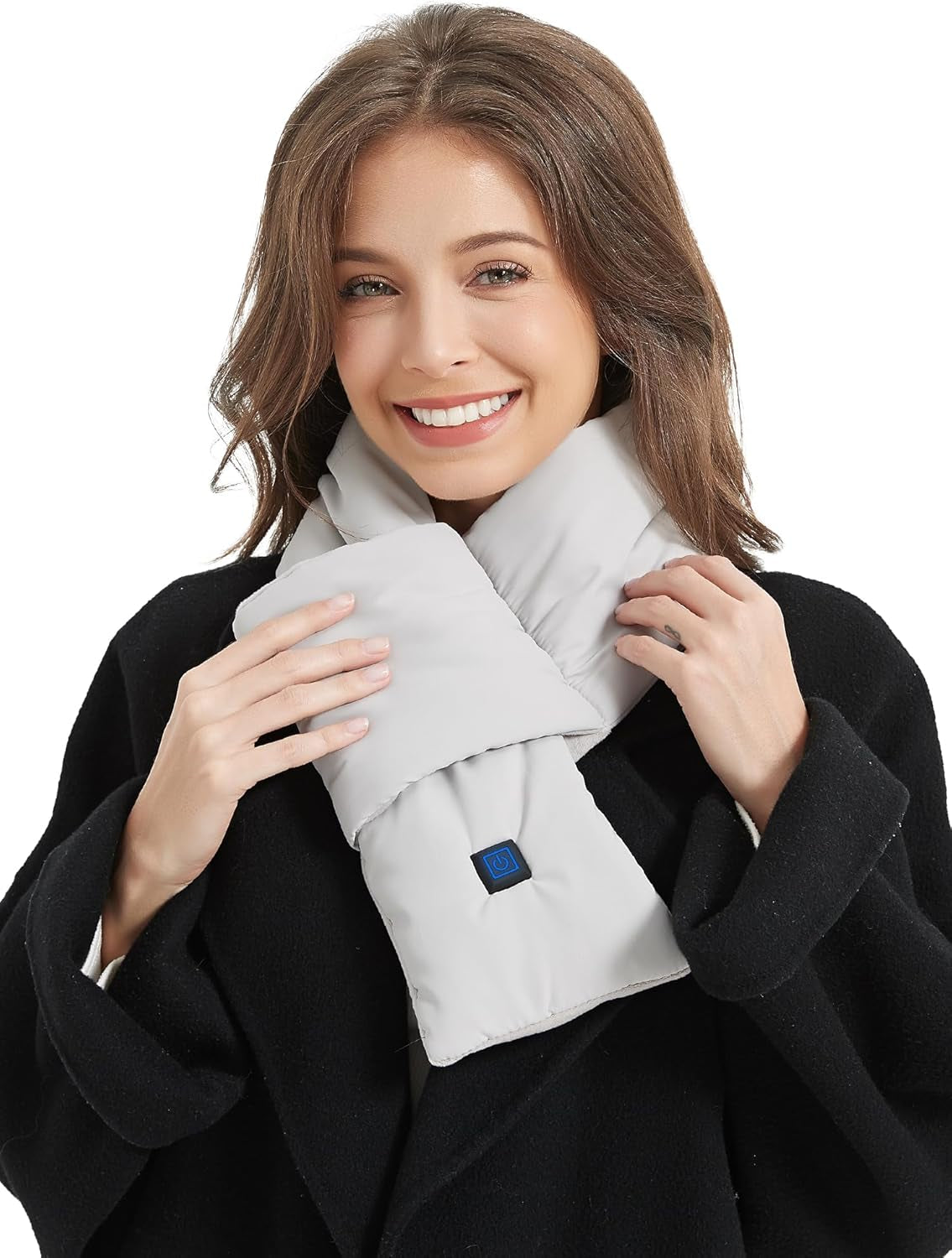 2024 Upgraded Heated Scarf for Men/Women Three Temp Settings with 5000Mah Power Bank