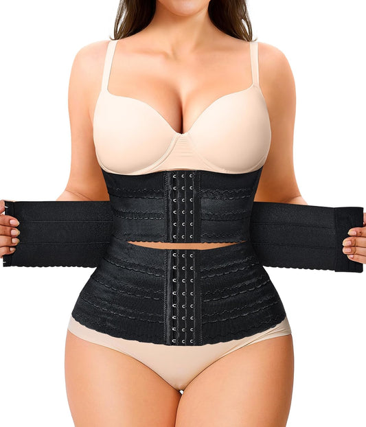 Nebility waist trainer corset segmented design front