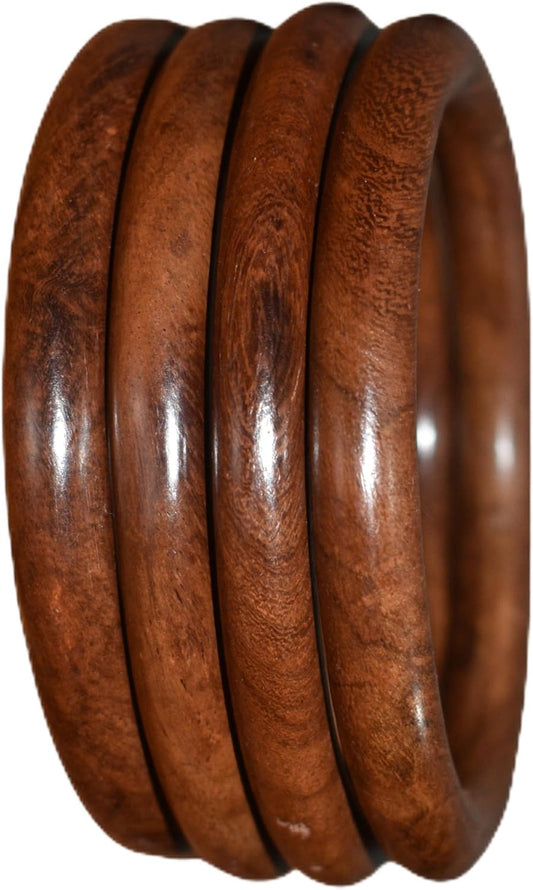 Handmade Natural Wooden Bangles, Stylish Designs,Artisan Premium Quality for Women | Natural Wood Bangles Christmas Gift Jewelry for Her | Eco-Friendly Artisan Crafted Gift