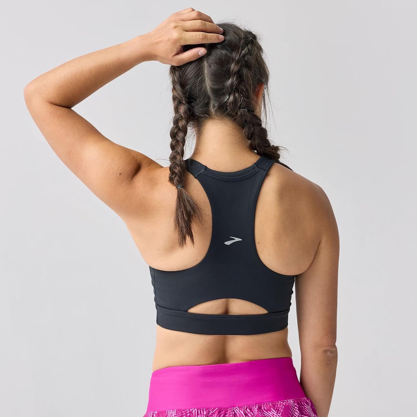 Brooks Women'S Luxe Pocket Bra, Supportive Sports Bra with Pocket for Training, Workouts & Running