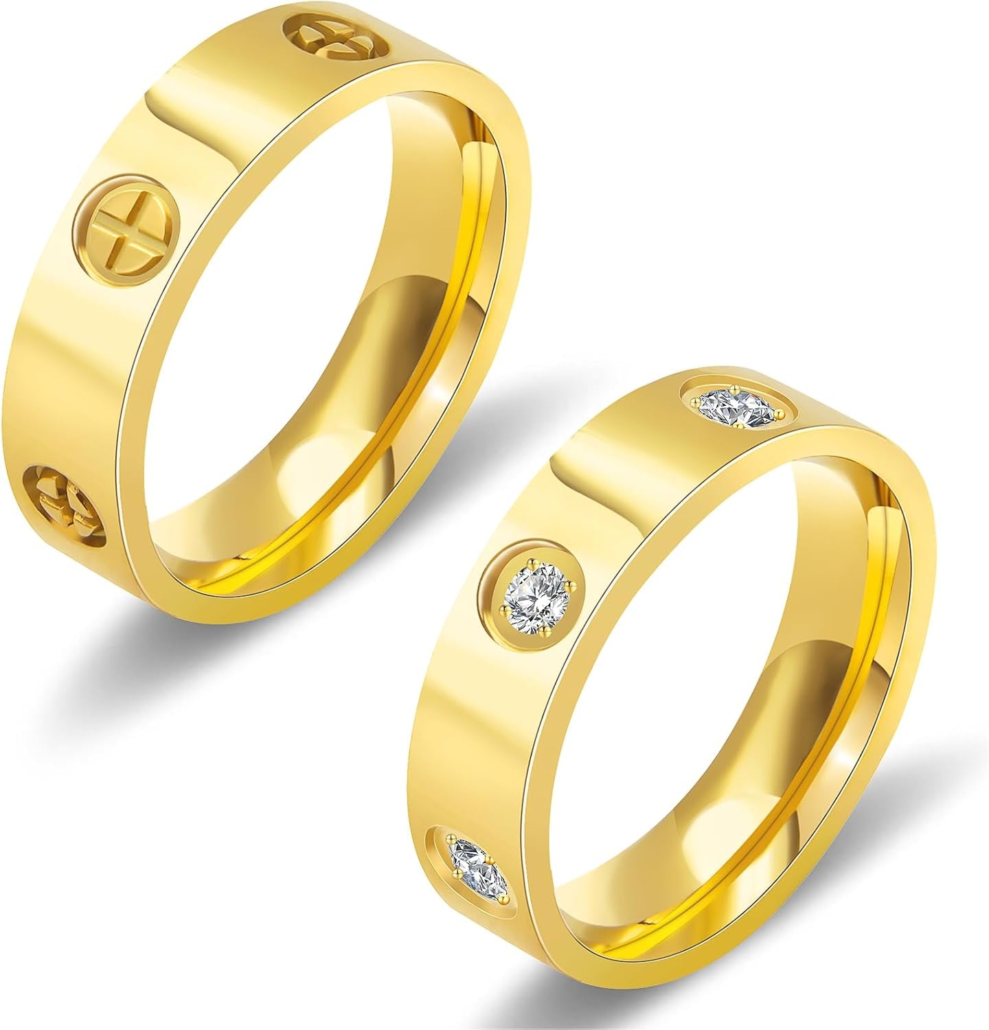Birthday gift packaging for women's gold promise ring