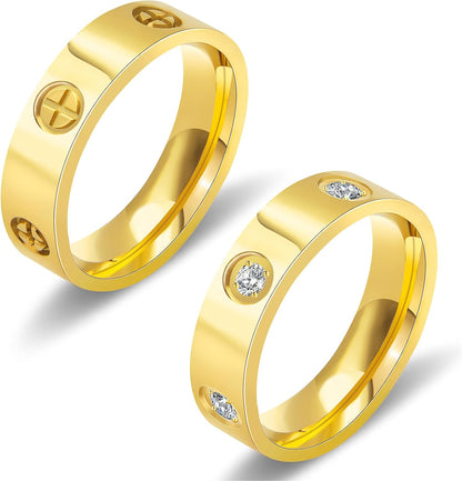 Birthday gift packaging for women's gold promise ring