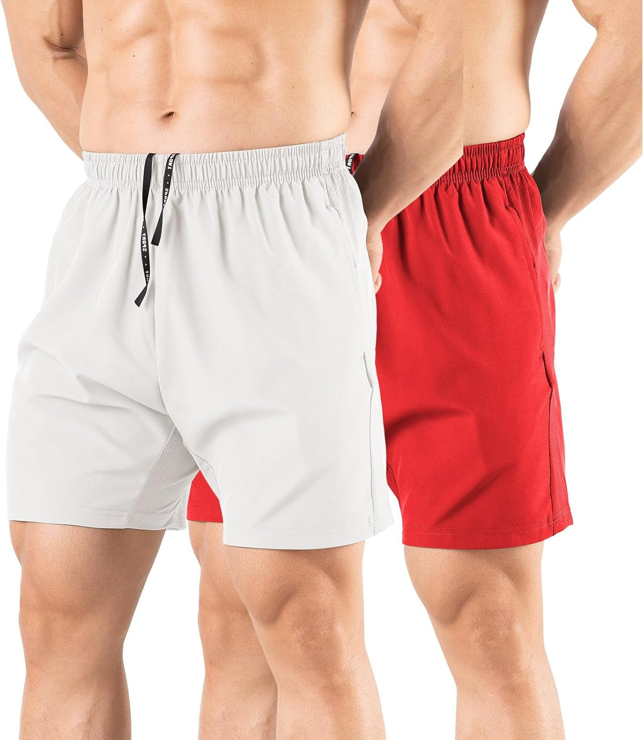 Back view of athletic running shorts with reinforced stitching and fit