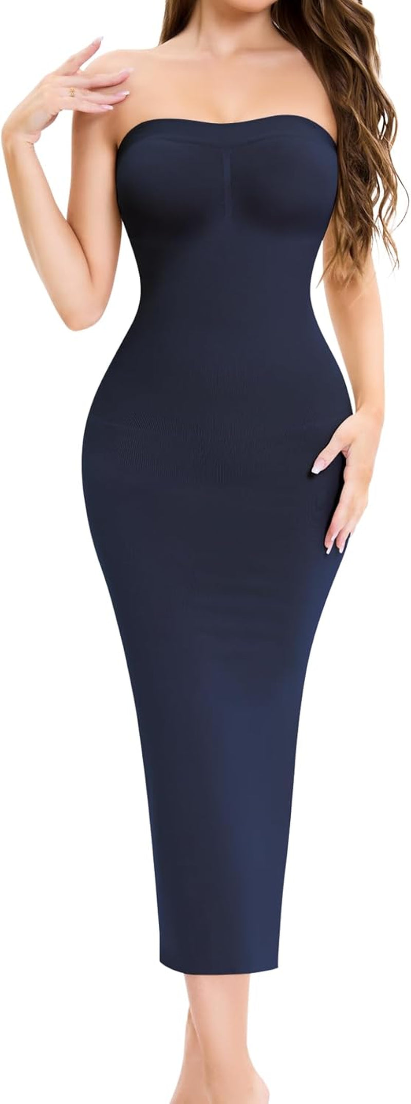 Strapless shapewear slip packaging and contents