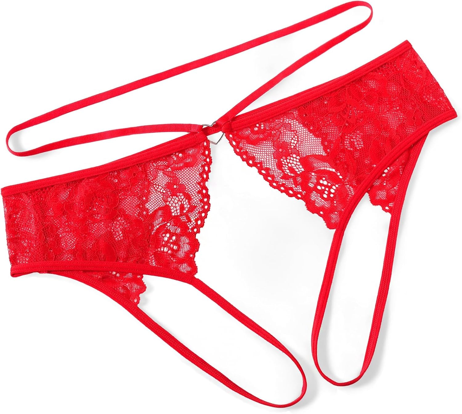 Premium lace thongs with strap back view