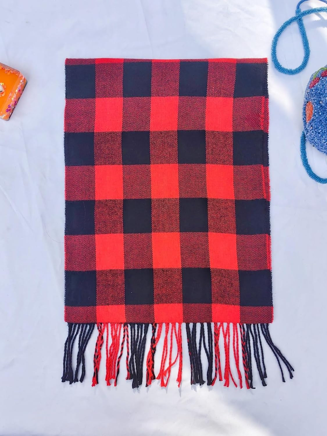 Wander Agio Winter Kids Scarf Warm Shawls Scarves Parent-Child Scarf Womens Plaid Scarfs Small