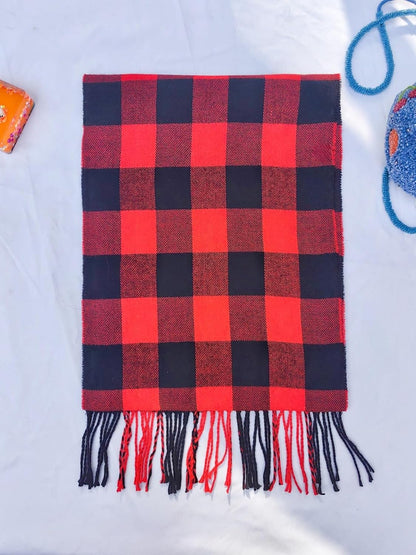 Wander Agio Winter Kids Scarf Warm Shawls Scarves Parent-Child Scarf Womens Plaid Scarfs Small