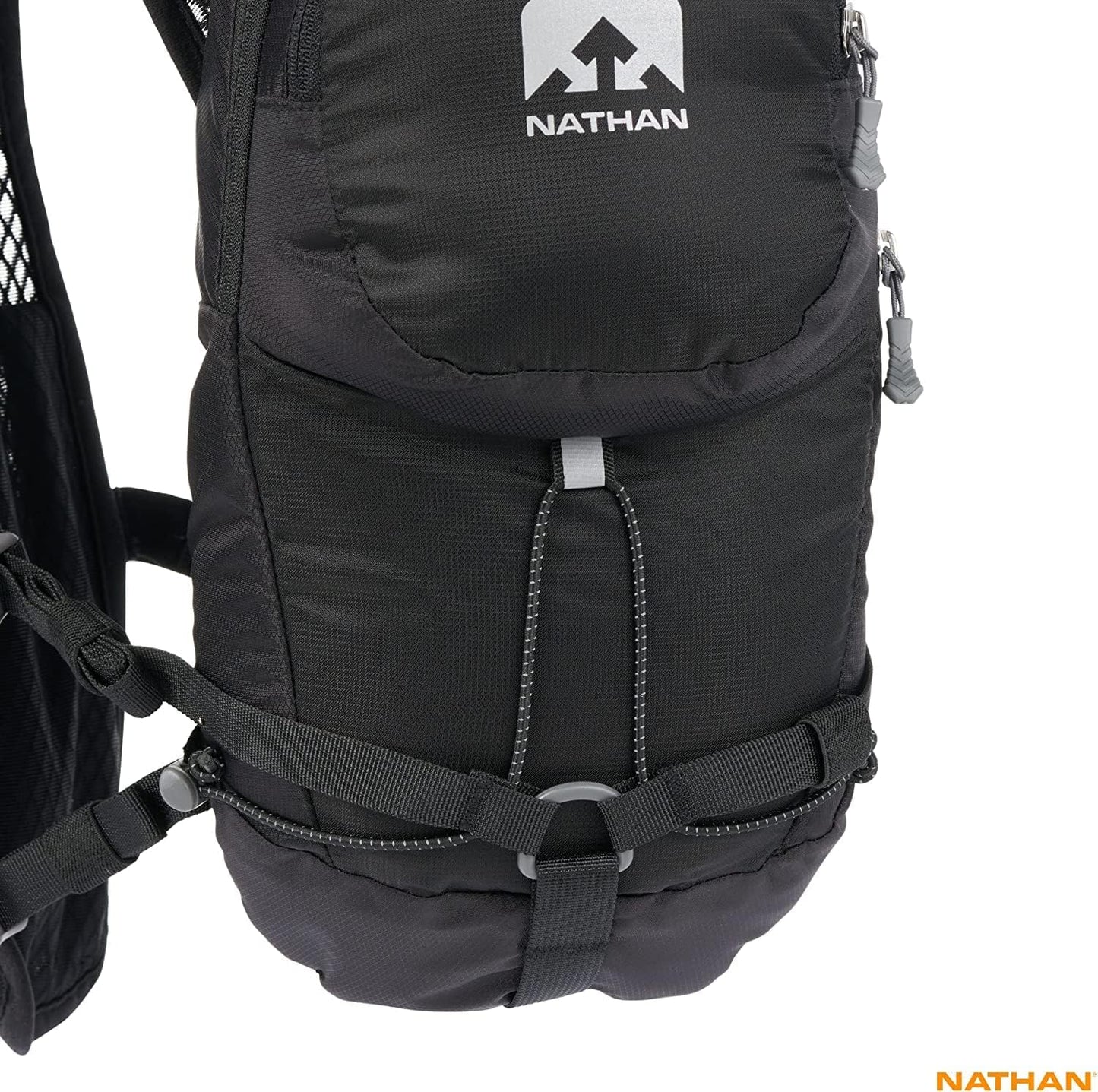Patented 3-way harness distribution system on running vest for women
