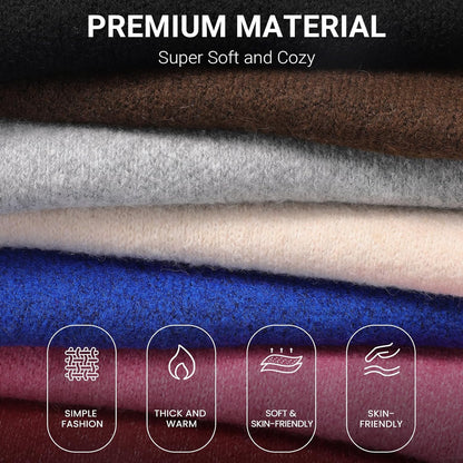 Trifabricy Winter Scarf for Women - Womens Warm Knit Scarf Soft Wrap for Cold Weather Winter Scarfs Fashion Solid Scarves