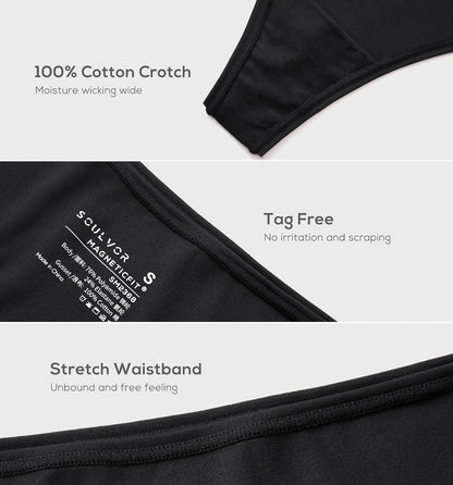 Tagless design MagneticFit thong comfort waistband