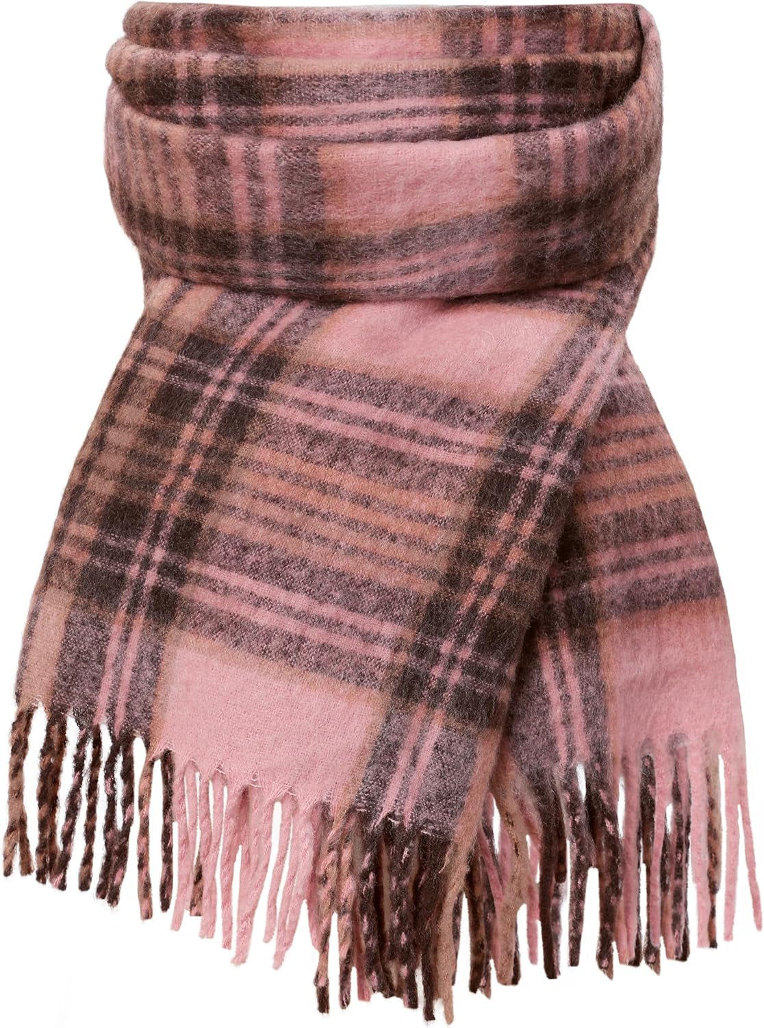 DOFOWORK Winter Scarf for Women - Winter Scarves for Women/Men 81"×18" Tassel Blanket Scarf Womens Scarves Wraps