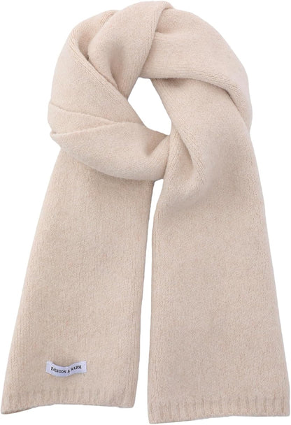 Trifabricy Winter Scarf for Women - Womens Warm Knit Scarf Soft Wrap for Cold Weather Winter Scarfs Fashion Solid Scarves