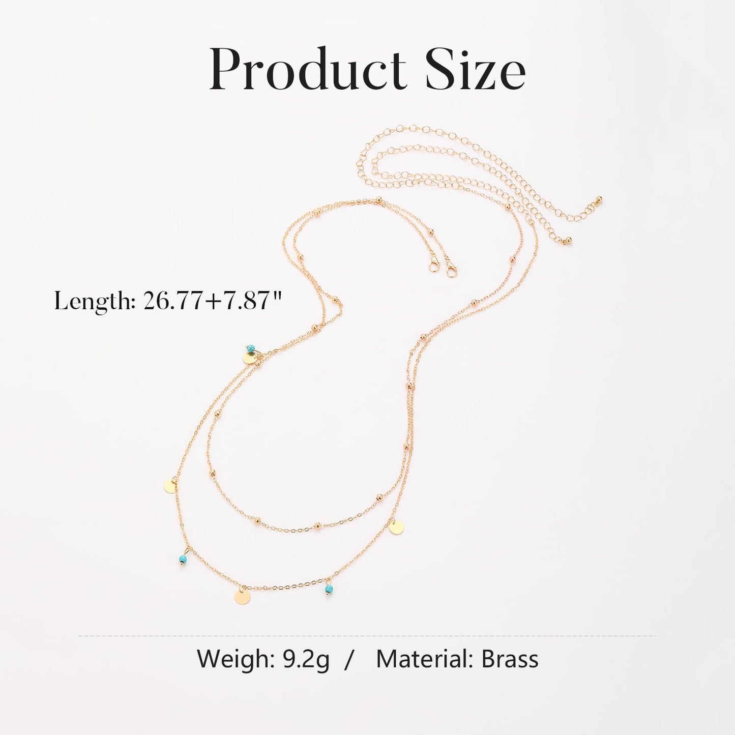 2 PCS Gold Waist Chains, Dual Layer Chain for Women, Sexy Body Chains Dainty Boho Style Layer Beach Waist Chain, Adjustable Bikini Belly Chains Jewelry Accessories for Women, Multiple Styles