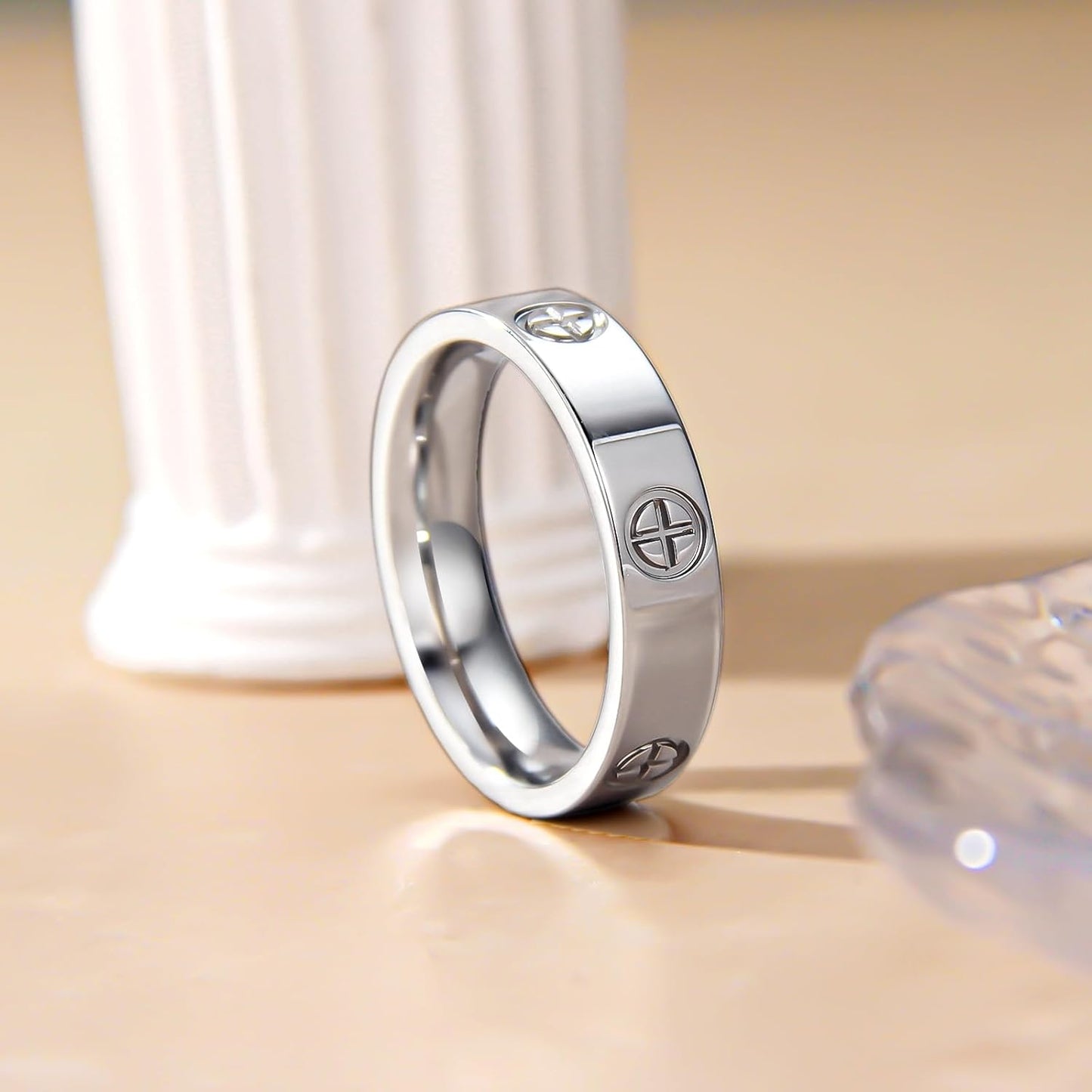 Love Promise Gold Ring for Women: Dainty Stainless Steel Ring Cubic Zirconia Wedding Band Engagement CZ Friendship Rings 18K Gold Silver Rose Gold Plated Birthday Gifts Dainty CZ Jewelry Size 5 6 7 8 9 10