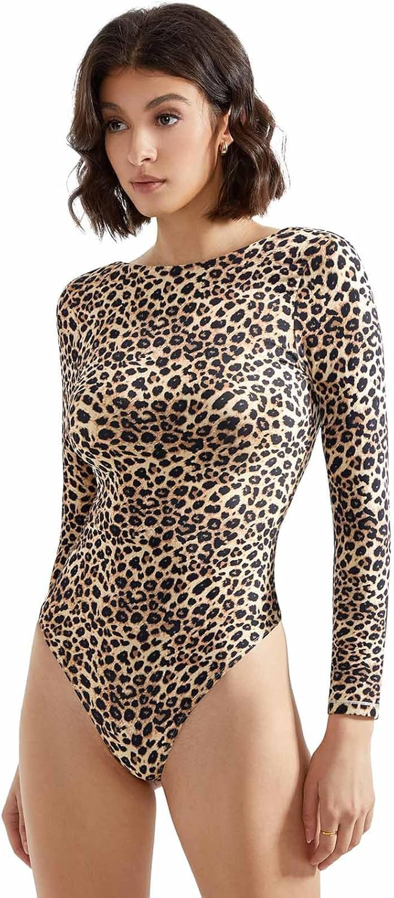 Open back bodysuit with sexy design back angle