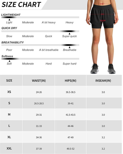 KSMIEN women's gym shorts with phone pocket functionality