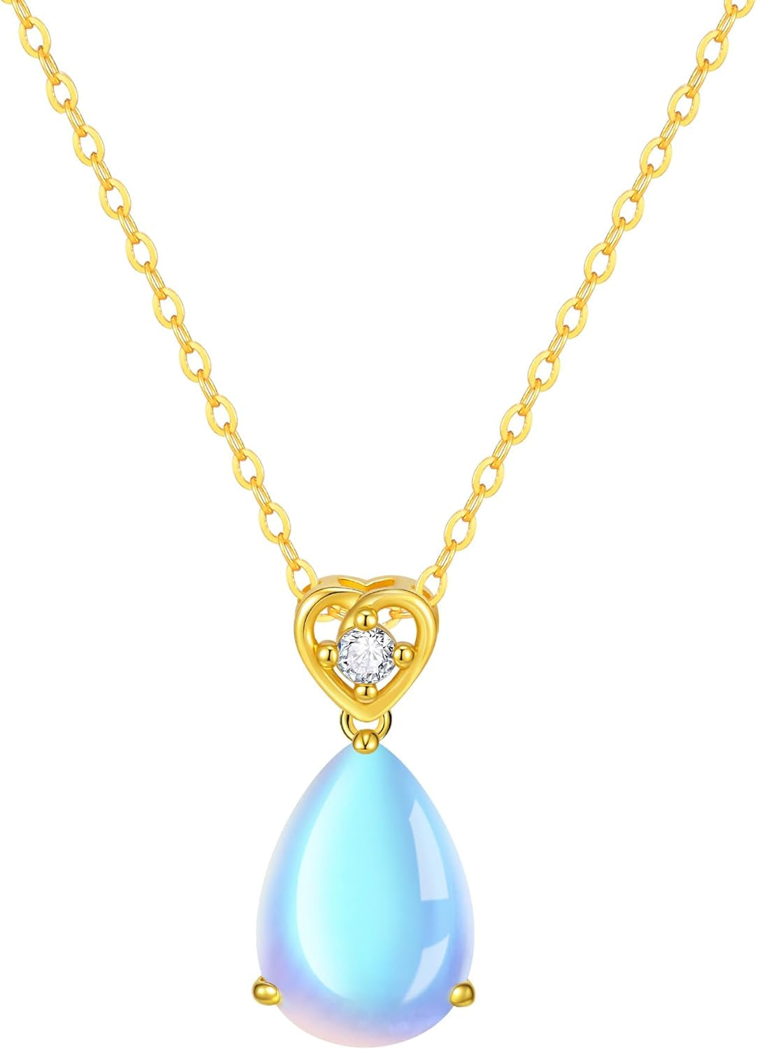 925 Sterling Silver Pendant Necklace for Women -Dainty Sunflower Crystal Necklaces Heart Cubic Zirconia Diamond Pendant Necklace Adjustable Jewelry Birthday Christmas Valentines Gifts for Her Mom Wife