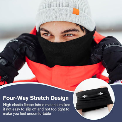 Winter Neck Gaiter Warmer - Face Cover Scarf Windproof Fleece for Men & Women Sport Outdoors Skiing Fishing Hiking