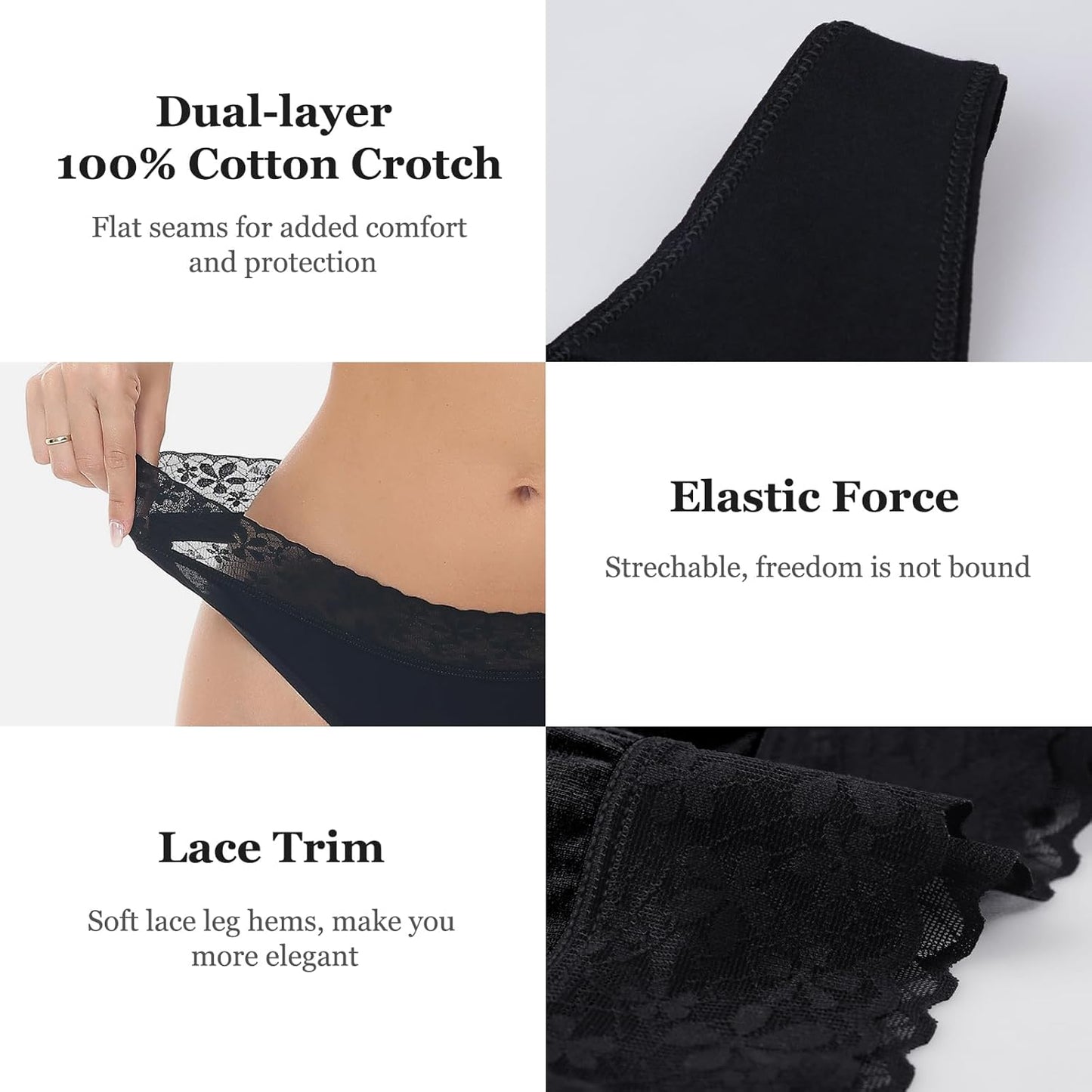 ADOVAKKER lace thong underwear side profile detail